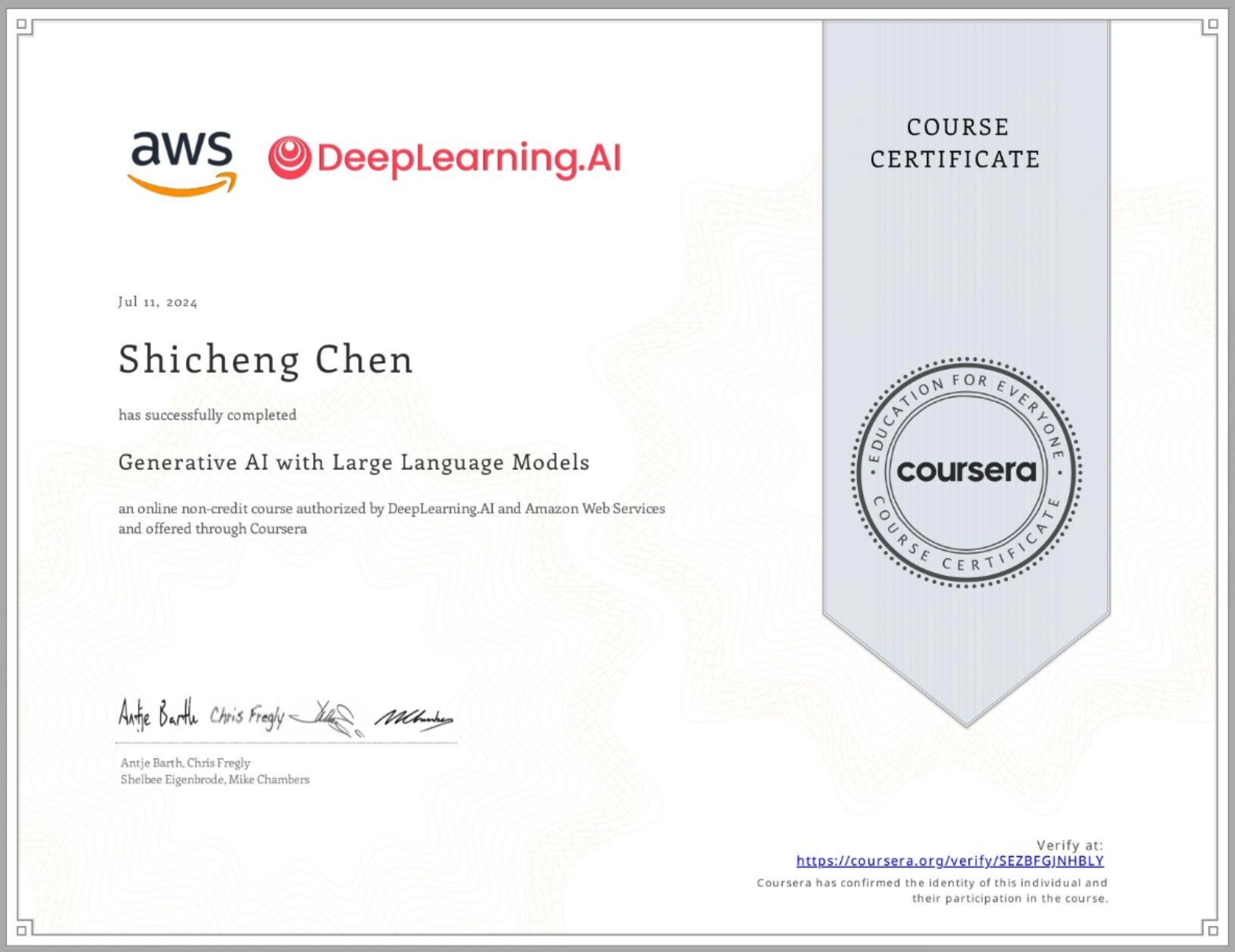 Generative AI Certification